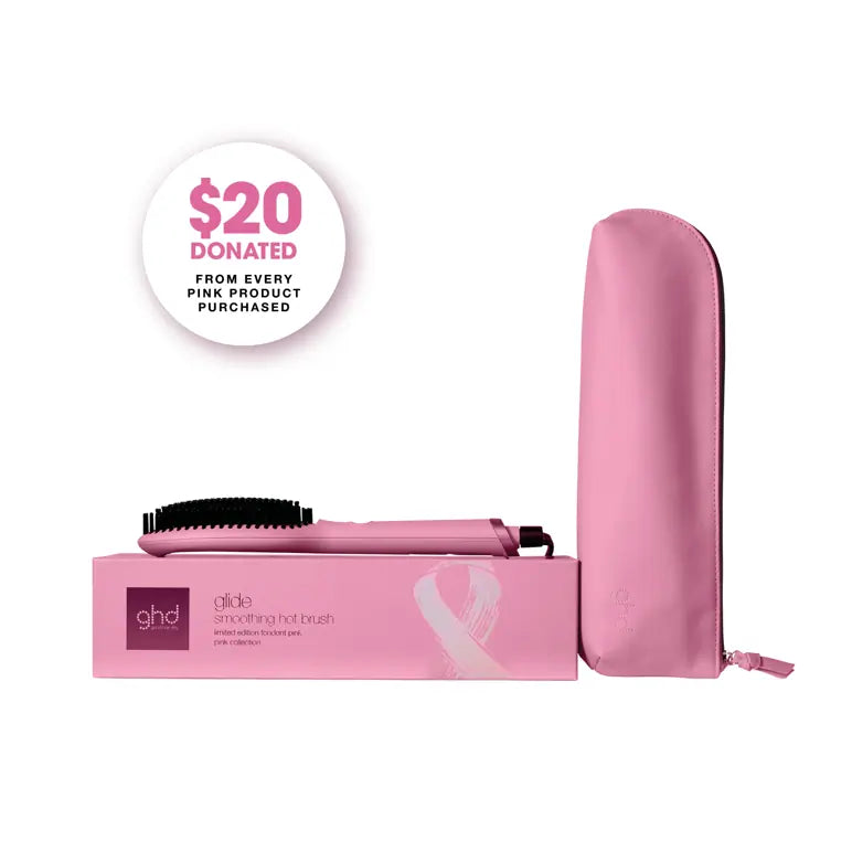 ghd Glide Hair Straightener Brush - Fondant Pink