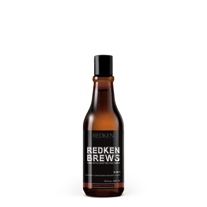 Redken Brews 3-in-1 shampoo, conditioner and body wash