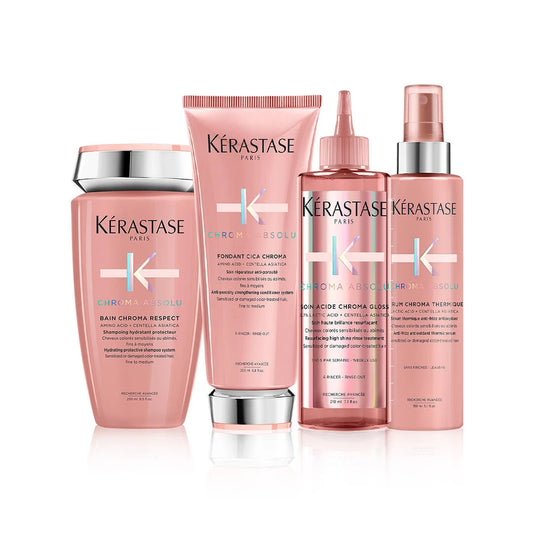 Kerastase Chroma Absolu - Regime for Fine Coloured Hair Bundle