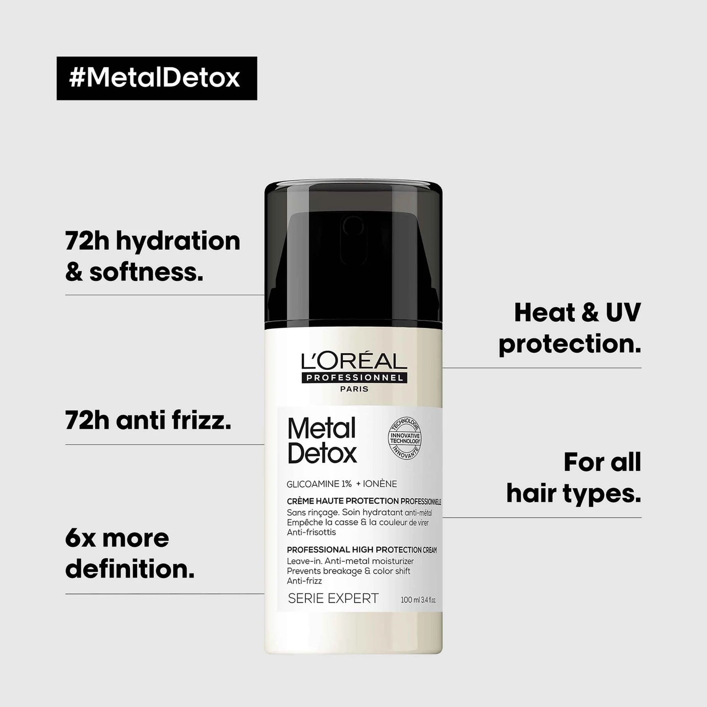 L'Oreal Metal Detox Anti-Metal High Protection Leave in Cream 100ml