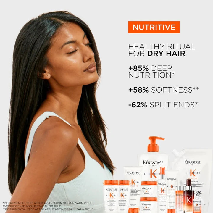 Kerastase Nutritive Bain Satin Riche Shampoo -500ml Refillable